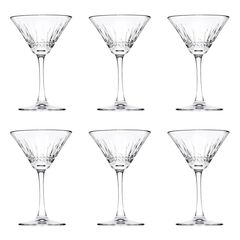 Cocktailgläser, Trinkgläser 6er-Set - Elysia, 220 ml - elegantes Design, spülmaschinenfest, ideal für Cocktails Ausverkauf
